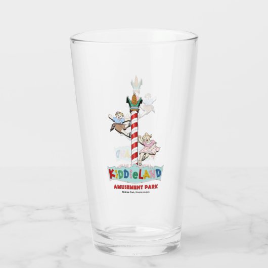 Kiddieland Melrose Park, IL, Pole Sign Glas (Achterkant)