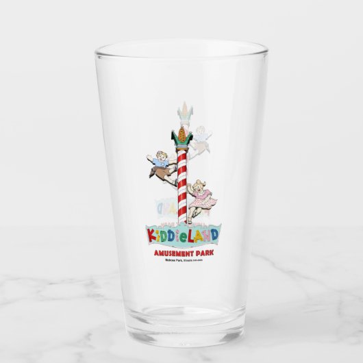 Kiddieland Melrose Park, IL, Pole Sign Glas (Voorkant)