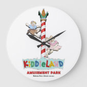 Kiddieland Melrose Park, IL, Pole Sign Grote Klok (Voorkant)