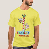 Kiddieland Melrose Park, IL, Pole Sign T-shirt (Voorkant)