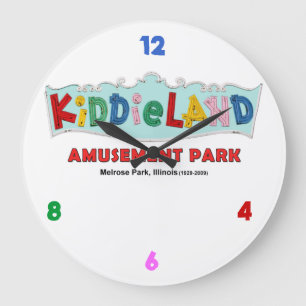 Kiddieland Melrose Park, IL, Tekst teken Grote Klok