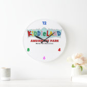 Kiddieland Melrose Park, IL, Tekst teken Grote Klok (Huis)