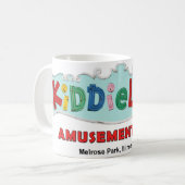 Kiddieland Melrose Park, IL, Tekst teken Koffiemok (Voorkant links)