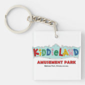 Kiddieland Melrose Park, IL, Tekst teken Sleutelhanger (Voorkant)