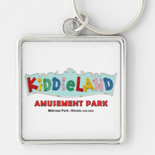 Kiddieland Melrose Park, IL, Tekst teken Sleutelhanger