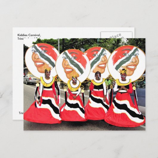 Kiddies Carnival, Trinidad en Tobago Briefkaart (Voorkant / Achterkant)