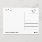 Kiddies Carnival, Trinidad en Tobago Briefkaart (Achterkant)