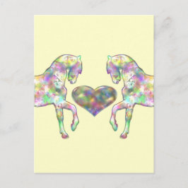 Kiddies Horse and Love Heart Briefkaart