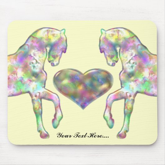 Kiddies Horse and Love Heart Muismat (Voorkant)