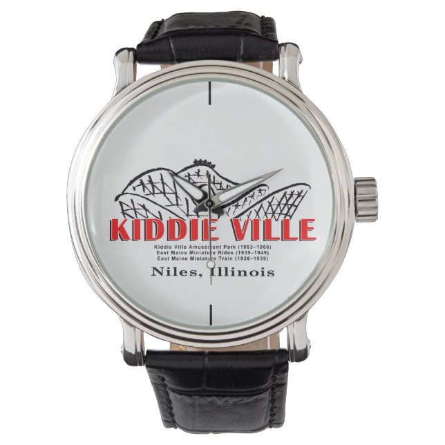 Kiddieville Amusement Park, Niles, Illinois Horloge (Voorkant)