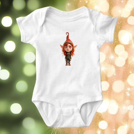 Kidding Me Teen Christmas Elf Baby Bodysuit