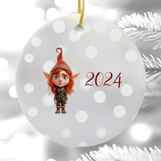 Kidding Me Teen Christmas Elf Keramisch Ornament