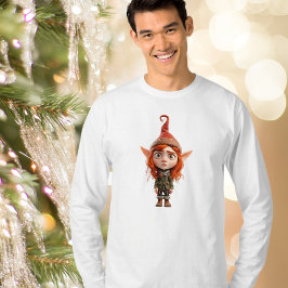 Kidding Me Teen Christmas Elf Mannen T-shirt
