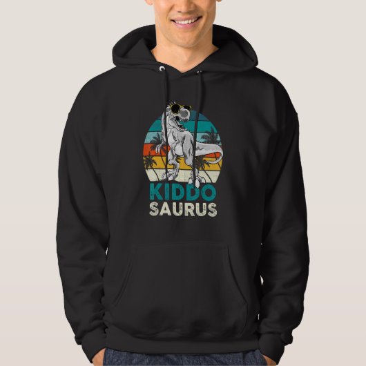 Kiddo Saurus Dinosaur Kind Matching Familie T Rex  Hoodie (Voorkant)