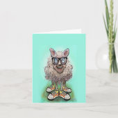 Kiddo Sheep Feestdagen Kaart (Voorkant)