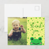 Kiddos Bedankt Vriendelijke Kikker Briefkaart (Voorkant / Achterkant)