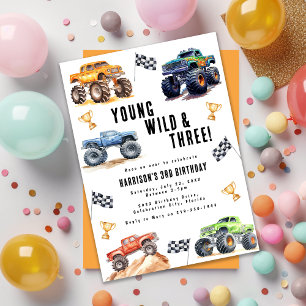 Kiddos Jong Wild En Drie Monstertrucks Kaart