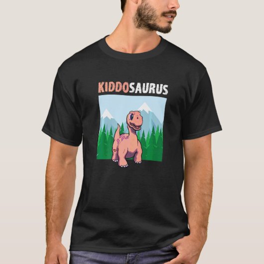 Kiddosaurus Dinosaur Cute Kiddo Apatosaurus 1 T-shirt (Voorkant)