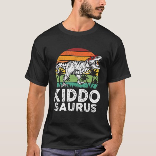 Kiddosaurus Funny T Rex Dinosaur Kiddo Saurus Fami T-shirt (Voorkant)