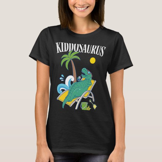 Kiddosaurus Rex Kiddo Saurus Vacation Family Matc T-shirt (Voorkant)