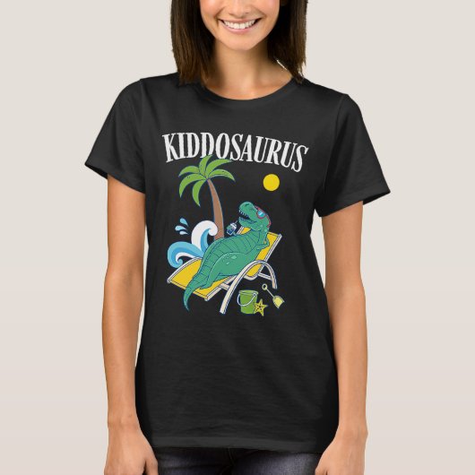 Kiddosaurus Rex Kiddo Saurus Vacation Family Matc T-shirt (Voorkant)