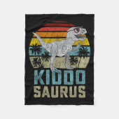 Kiddosaurus T Rex Dinosaur Kiddo Saurus Family Mat Fleece Deken (Voorkant)