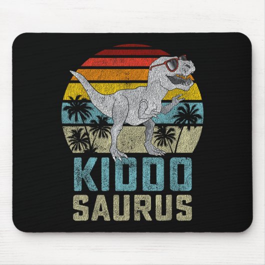 Kiddosaurus T Rex Dinosaur Kiddo Saurus Family Mat Muismat (Voorkant)