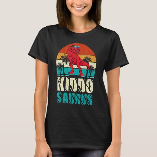 Kiddosaurus T Rex Dinosaur Kiddo Saurus Matching F T-shirt (Voorkant)