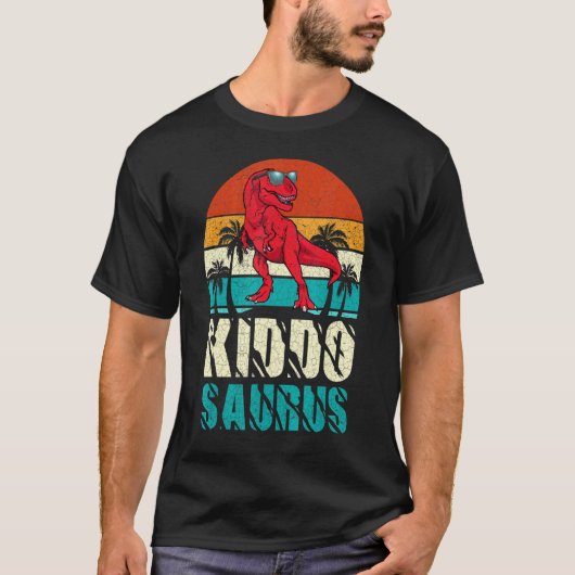 Kiddosaurus T Rex Dinosaur Kiddo Saurus Matching F T-shirt (Voorkant)