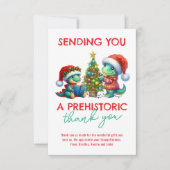 KiddosPrehistorisch Bedankt! Schattige Dinosaurus  Bedankkaart (Voorkant)