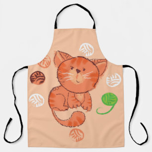 Kiddy Speelgoed Cat: illustratie. Schort