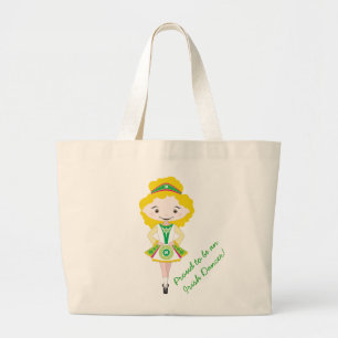 KIDLETS Iers danseres dansende blonde schoenzak Grote Tote Bag