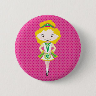 KIDLETS :: Ierse danser blond Ronde Button 5,7 Cm