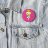 KIDLETS :: Ierse danser blond Ronde Button 5,7 Cm (In situ)