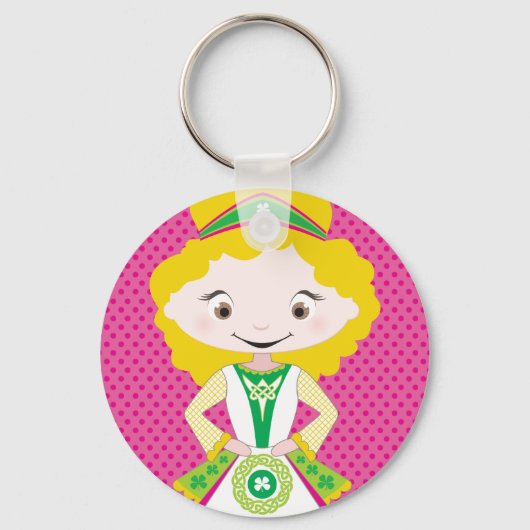 KIDLETS :: Ierse danser blond Sleutelhanger (Voorkant)