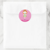 KIDLETS Ierse danser dansen rood haar Ronde Sticker (Tas)