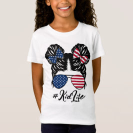 #KidLife Amerikaans meisje T-shirt