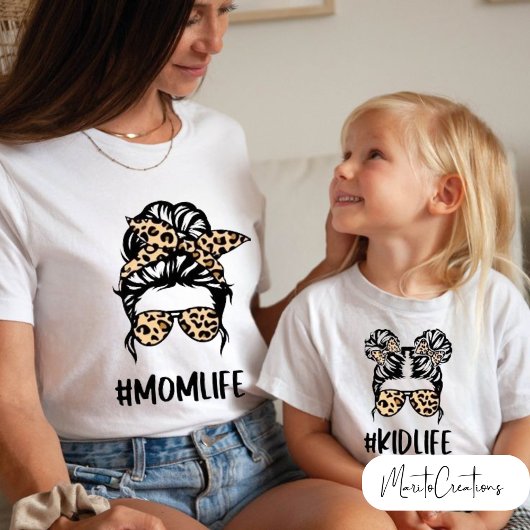 kidlife leopard t-shirt to wear on mother's day