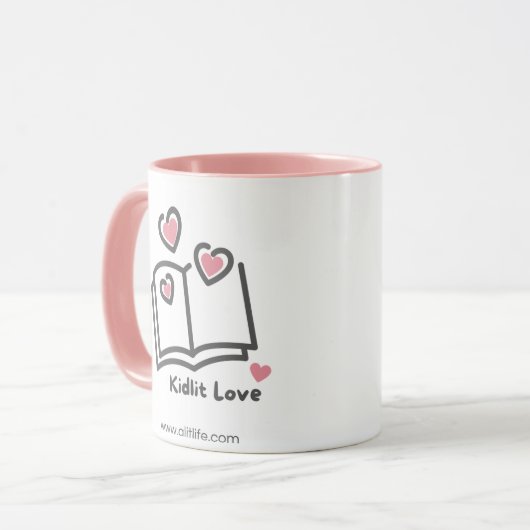 KidLit Liefde Mok (Voorkant links)