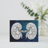 KIDNEY 2 TEKENEN BRIEFKAART (Staand voorkant)