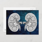 KIDNEY 2 TEKENEN BRIEFKAART (Voorkant / Achterkant)