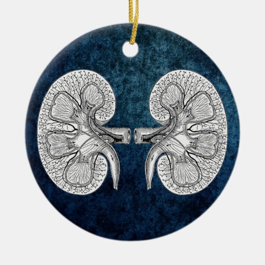 KIDNEY 2 TEKENEN KERAMISCH ORNAMENT (Voorkant)