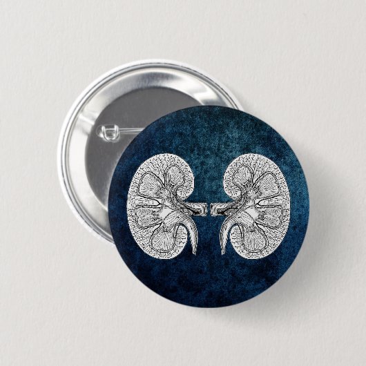 KIDNEY 2 TEKENEN RONDE BUTTON 5,7 CM (Voorkant /achterkant)