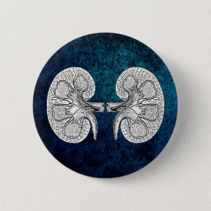 KIDNEY 2 TEKENEN RONDE BUTTON 5,7 CM