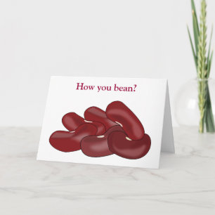 Kidney Beans Funny Veggie Lover hoe je bent Kaart