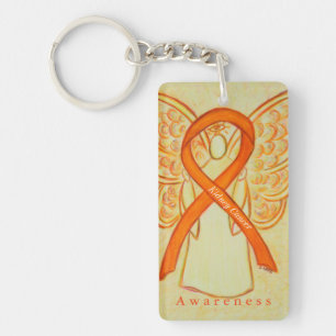 Kidney Cancer Angel Awareness Ribbon Sleutelhanger