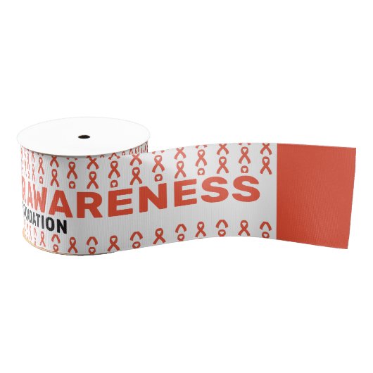 Kidney Cancer Awareness Pattern Grosgrain Lint (Spoel)