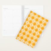 Kidney Cancer Awareness Plaid Planner, Orange Planner (Display)