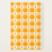 Kidney Cancer Awareness Plaid Planner, Orange Planner (Achterkant)