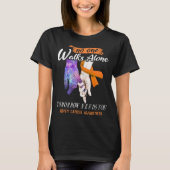 Kidney Cancer Awareness Ribbon Support Giften T-shirt (Voorkant)